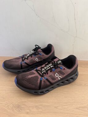 Men's On Cloud  Black/Cobalt Blue Cloudsurfer Shoes Cloud CloudTecSneaker 11.5